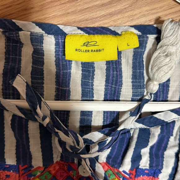 Roller Rabbit Strip Mini Dress Size Large - Picture 4 of 6